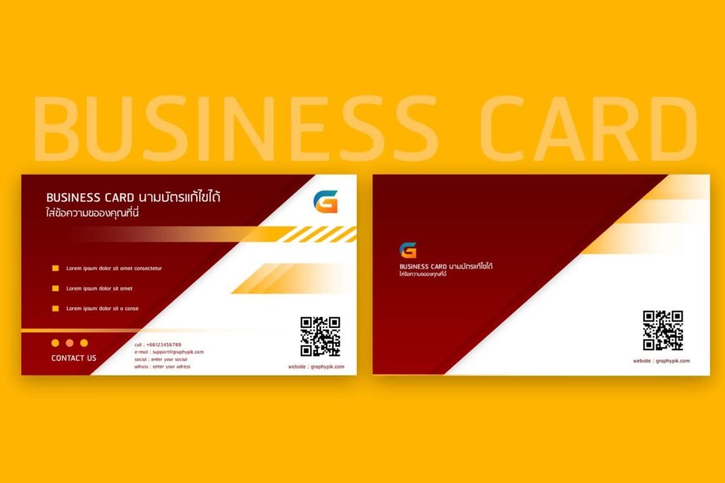 นามบัตร (PSD) | Graphypik นามบัตร (Psd) | Graphypik